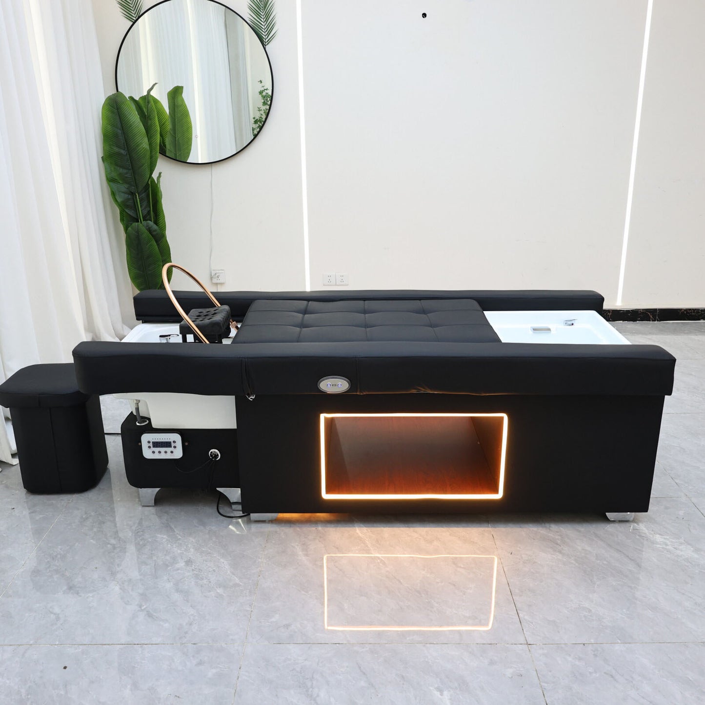 Multifunctional electric shampoo bed