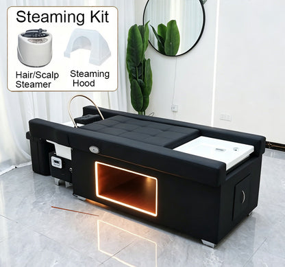 Multifunctional electric shampoo bed