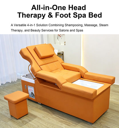 Electric Shampoo  Bed with Foot Spa