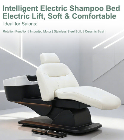 Electric Reclining Shampoo Bed