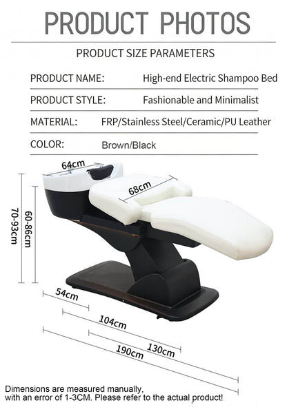 Electric Reclining Shampoo Bed