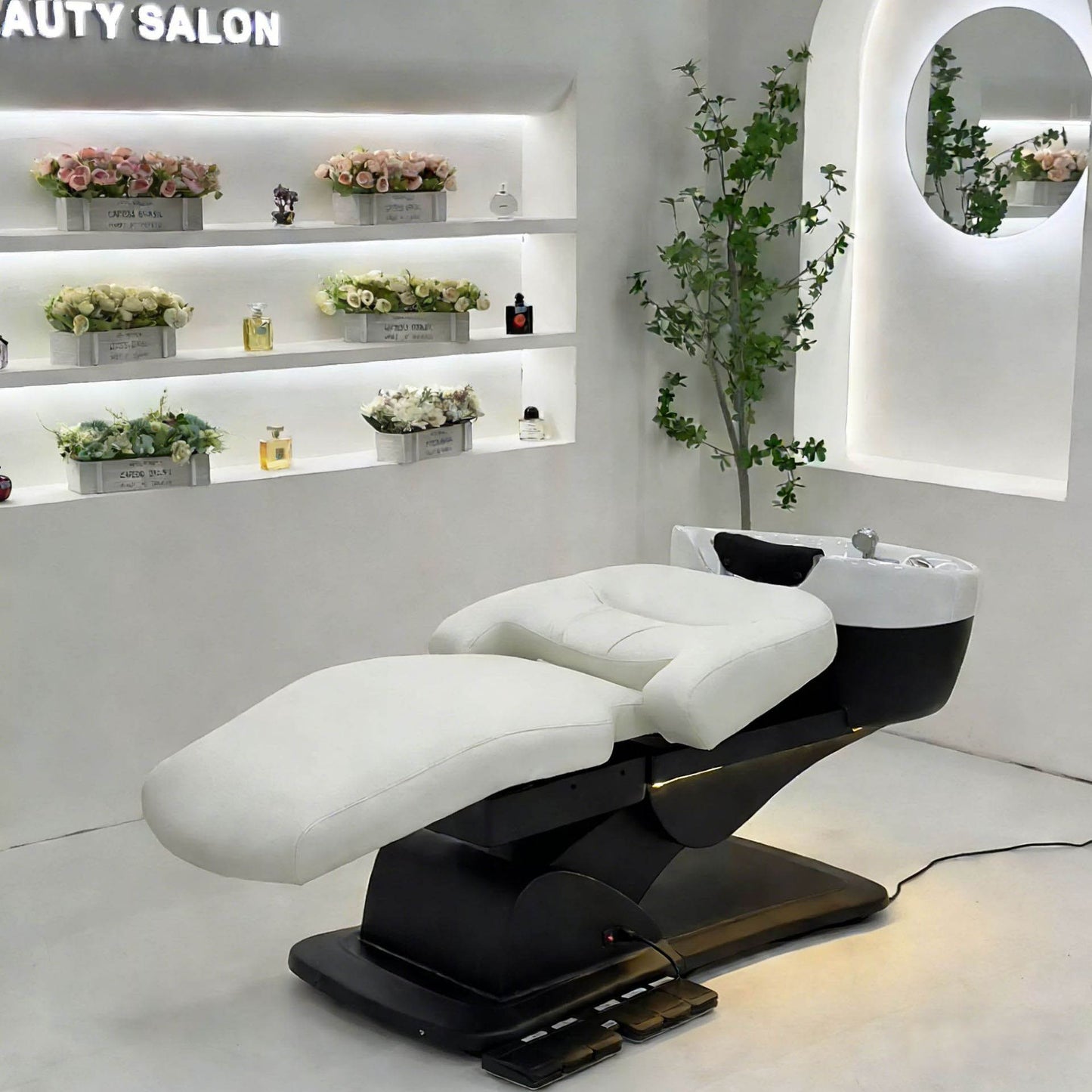 Electric Reclining Shampoo Bed